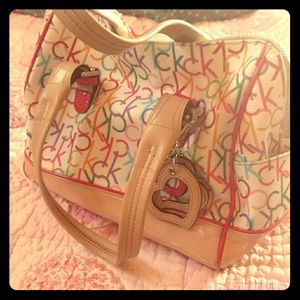 calvin klein rainbow purse